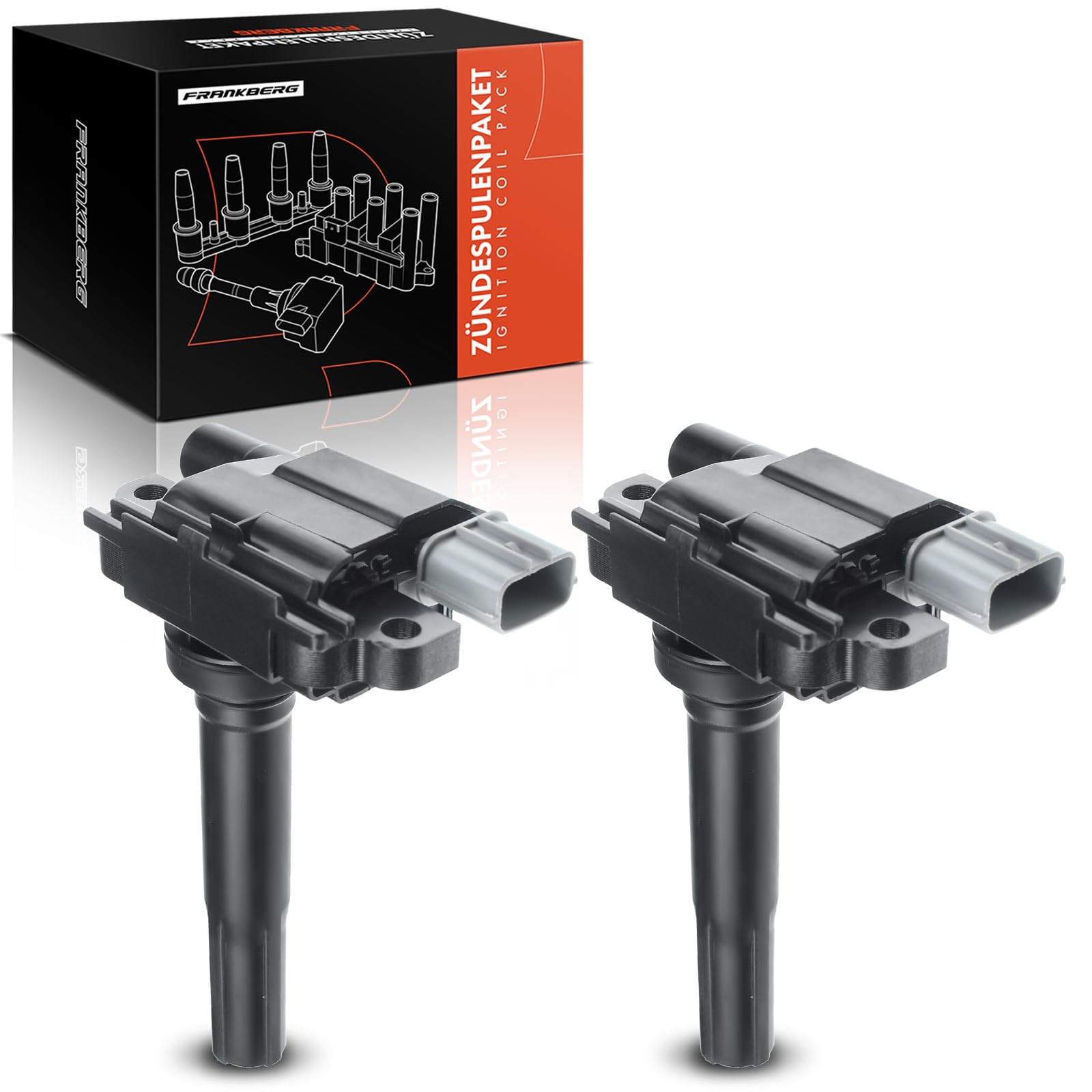 2 Bobine Di Accensione Frankberg | Per Fiat Sedici, Subaru Justy, Suzuki Baleno, Swift, SX4 E Altri | 3 Poli, 12V, Benzina | Sostituisce 3340062J00 E 3341066D00
