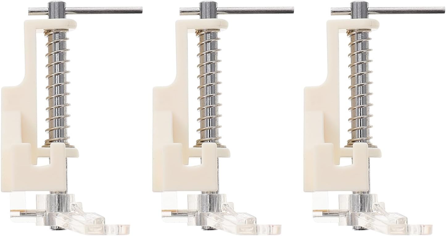 Artibetter 3 Pcs Multi-Purpose Embroidery and Mending Presser Feet Sewing Machine Accessories for Household Use Compatible with Low Shank Machines