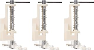 3 Pcs Sewing Machine Presser Feet Set, Quilting Embroidery Presser Foot Compatible with Home Electric Machines, Sturdy Stitching Accessories for Sewing and Crafting