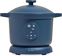 Our Place Dream Cooker 6Qt Ceramic Nonstick 4-in-1 Multicooker Pressure Slow Cooker Sauté Blue Salt