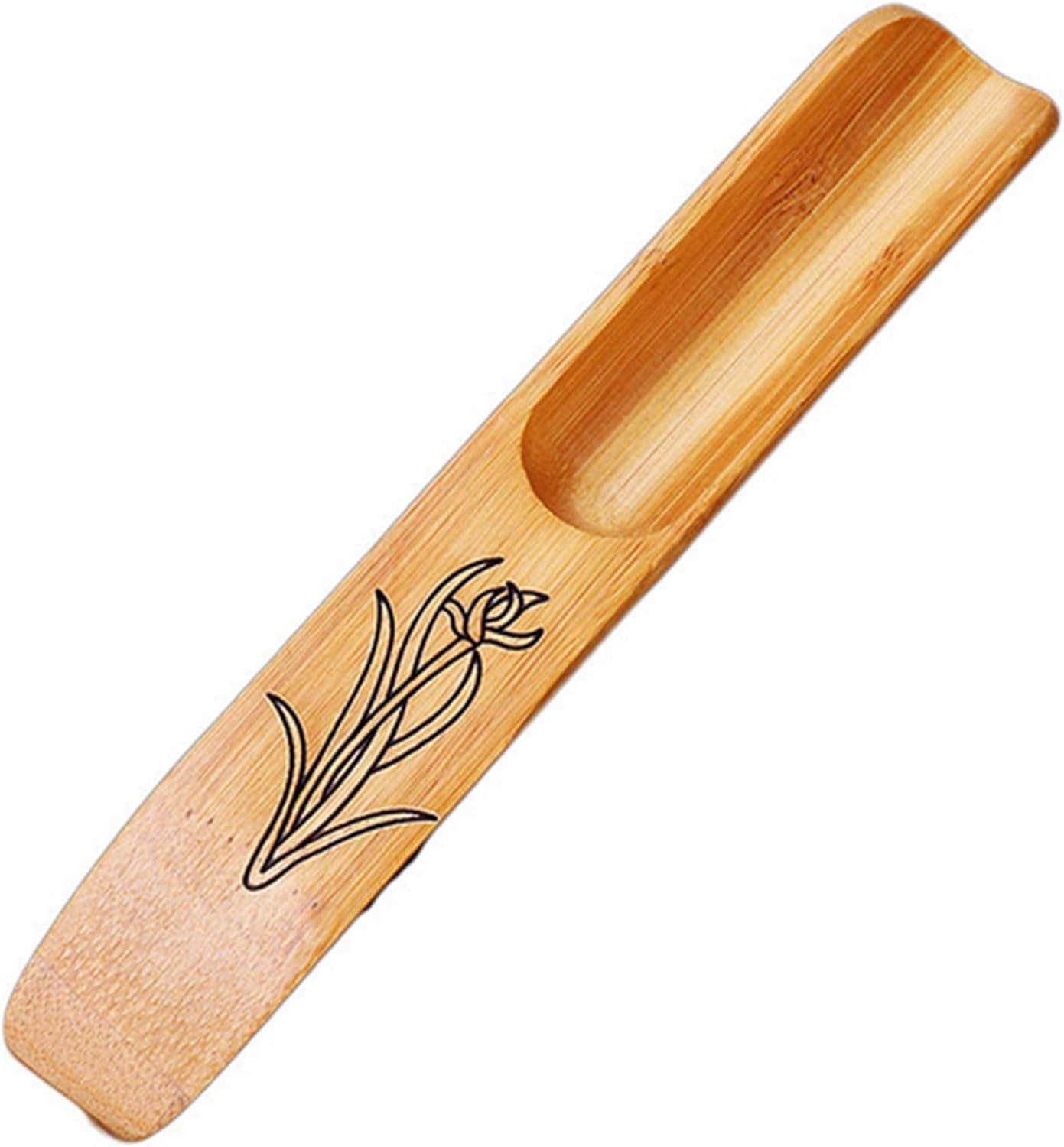 Haidong Bamboo Tea Spoon Set (3 Pack, Carved)