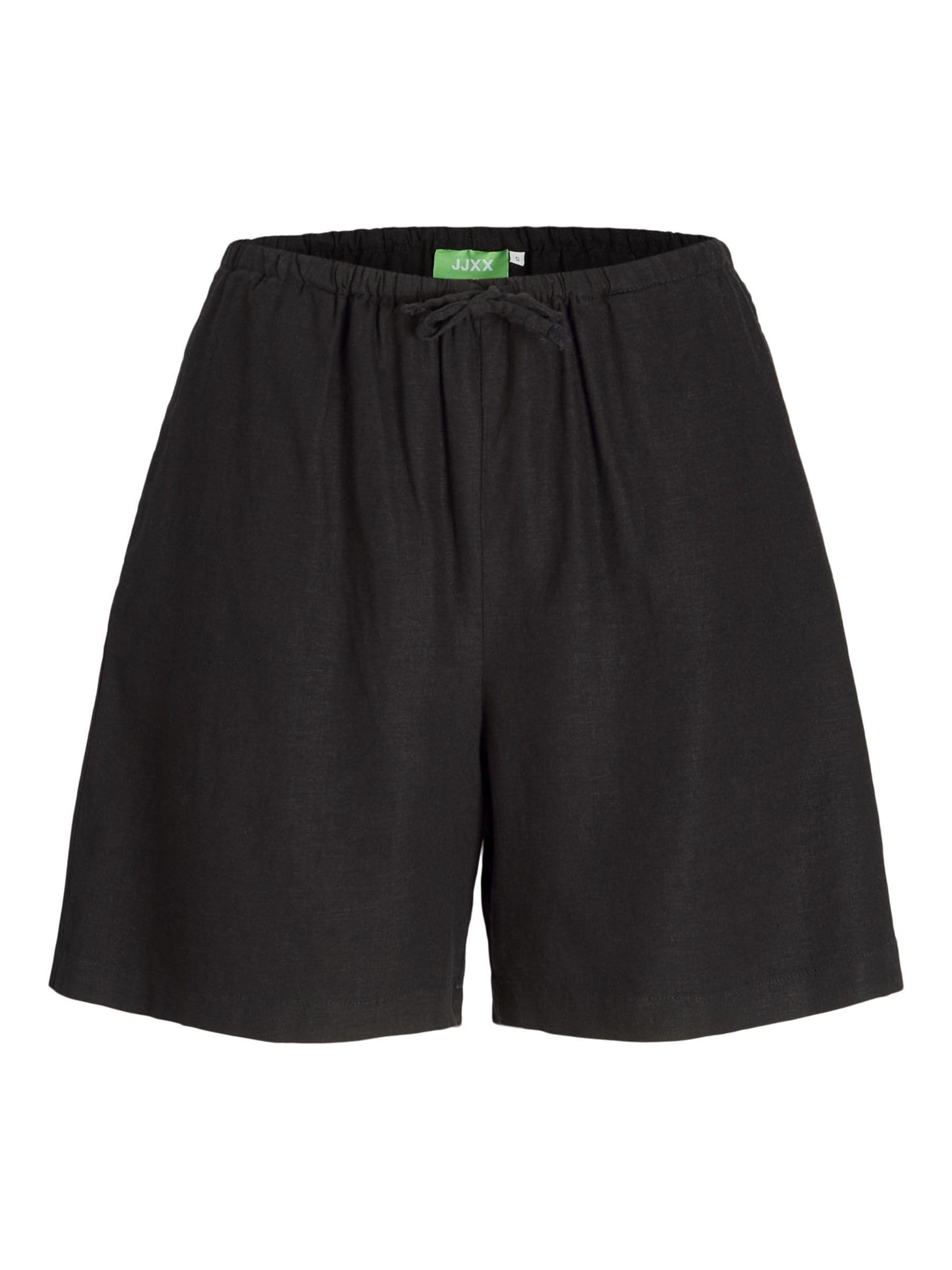 JJXX Women's Jxbreeze Summer Hw Tie Shorts WVN Sn, Black, S