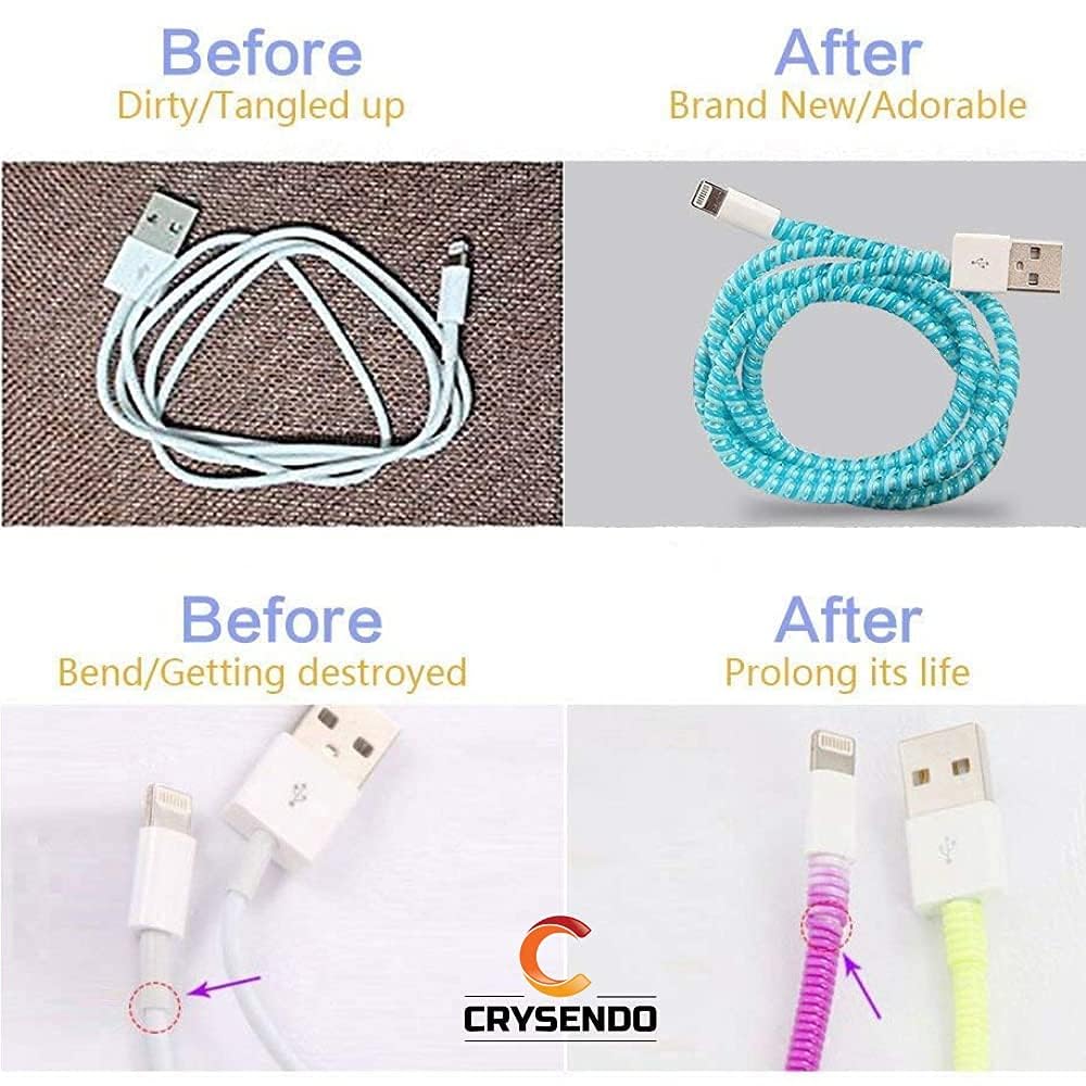 Crysendo Cable Protector Combo - Wraps & Winders -7