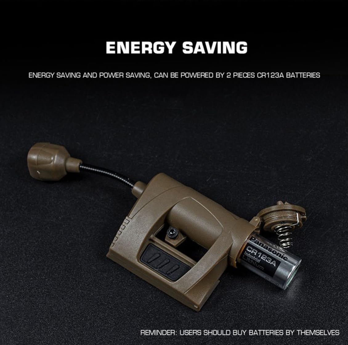 ACEXIER Taktischer Helm Lichtladung Mpls 4 Umwandlungsmodi Airsoft-Helmlampe Energiesparende Jagd Militär Fast Helm Taschenlampe
