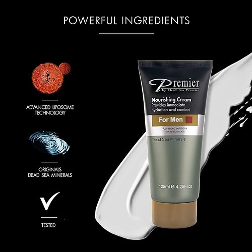 Miniatura 2 de Crema nutritiva Premier del Mar Muerto para hombres, humectante facial ligero y suave, colección clásica, antienvejecimiento, crema facial, crema