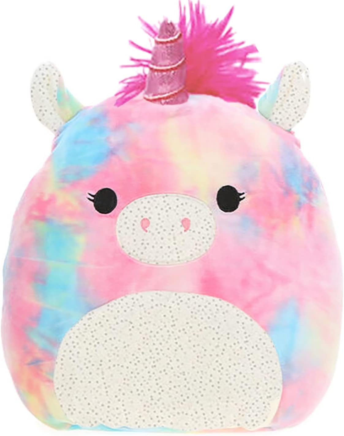 Squishmallow Kellytoy 16 inch Esmeralda The Rainbow Tie-Dye Unicorn- Super Soft Plush Toy Pillow Pet Animal Pillow Pal Buddy Stuffed Animal Birthday Gift Holiday