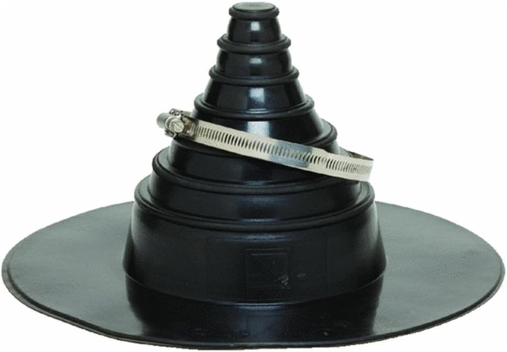 GenTite 13-1/2 in. W x 13-1/2 in. L Rubber Pipe Boot Repair System Black