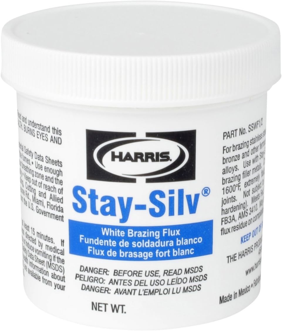 SSWF1/4 Stay Silv Brazing Flux, 1/4 lb. Jar, White