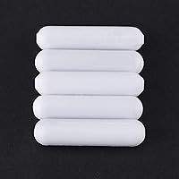 Vista 3 de 10 Uds blanco PTFE Stir Bars 7X30mm laboratorio agitador pulgas laboratorio Spinner para mezclador magnético