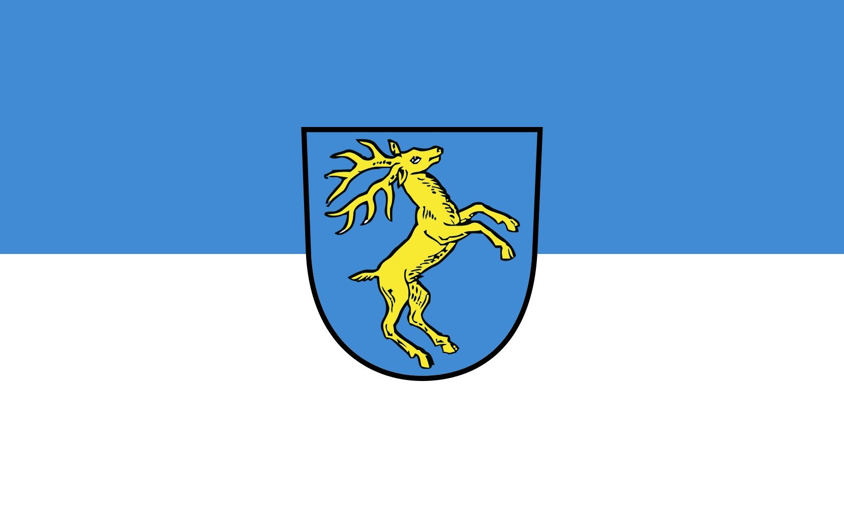 Drapeau St. Blasien grand format paysage 1.35m² pour mât extérieur