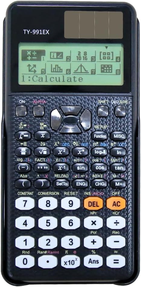 CLIUNTFX-991EX Scientific Calculator, Engineering Scientific Calculator With 552 Functions, Lcd Display Scientific Calculators for School Students