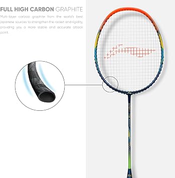 Li-Ning G-Force Superlite 3700 Carbon-Fiber Badminton Racquet with Free Full Cover