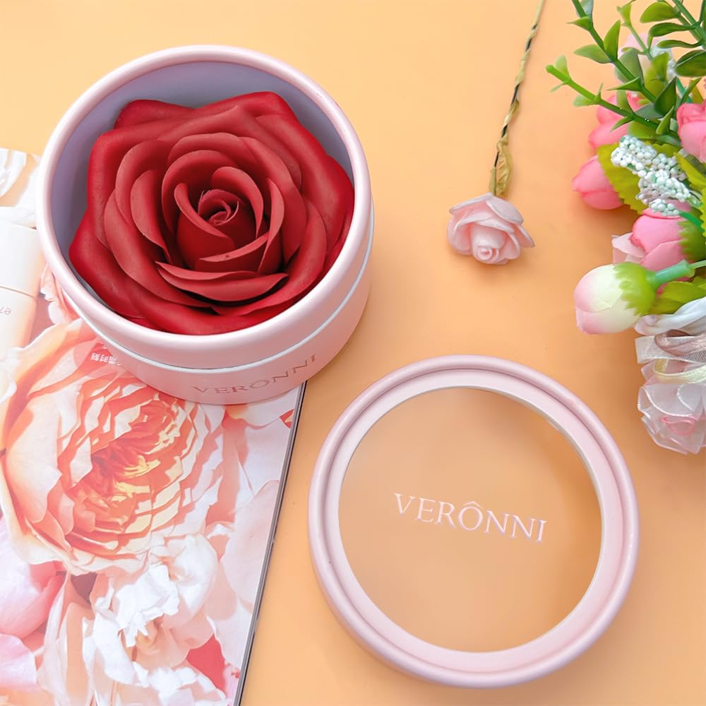 3D Matte Blusher, Rose Makeup Flower Petal Blush for Cheeks, Natural Glowing Redness Long Lasting Buildable Color, Contouring and Brightening, Makeup Powder blush as Festival Gifts(#01) - Image 7