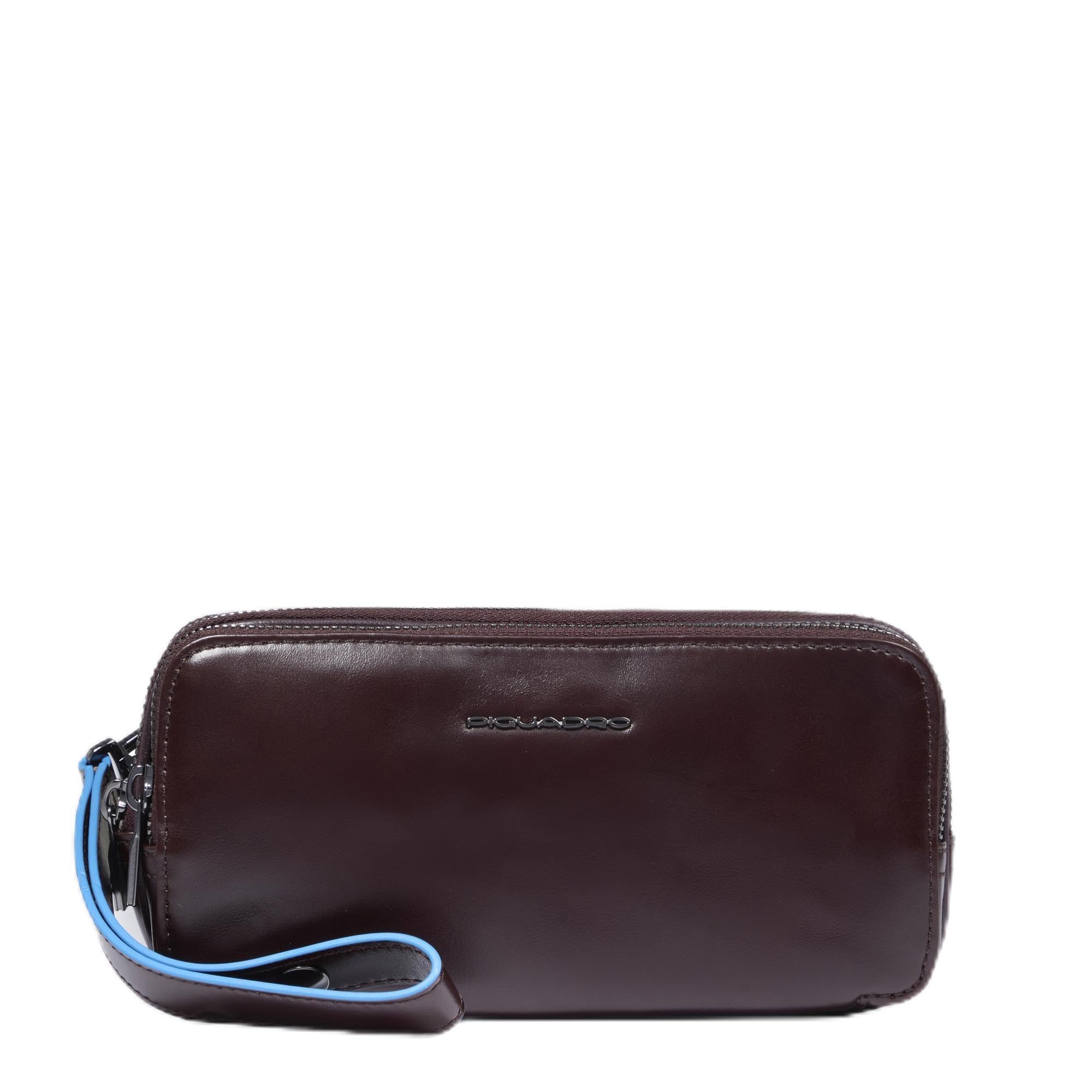 PIQUADRO – Pochette Uomo a Tre Scomparti – In Pelle – Colore Mogano