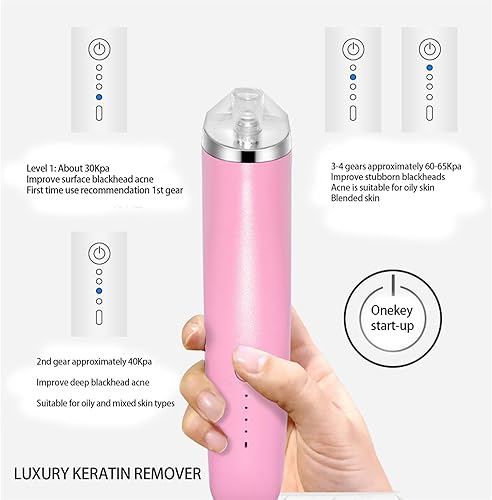Miniatura 3 de Removedor de queratina, removedor de puntos negros, aspiradora eléctrica de poros, limpiador de poros para acné, eliminación de cabezas blancas con