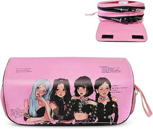 Lindo organizador de rotulador, bolsa de almacenamiento grande para suministros de oficina