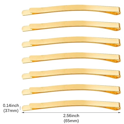 Miniatura 2 de 50 alfileres dorados jumbo, pinzas de metal de 2.56 pulgadas para el cabello, horquillas para el cabello, accesorios para el cabello para mujeres,
