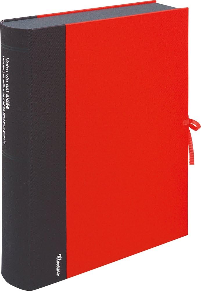 Nakabayashi CLAS-13-R A4 Binding Box/Wide + Drawers, Red, Office Supplies