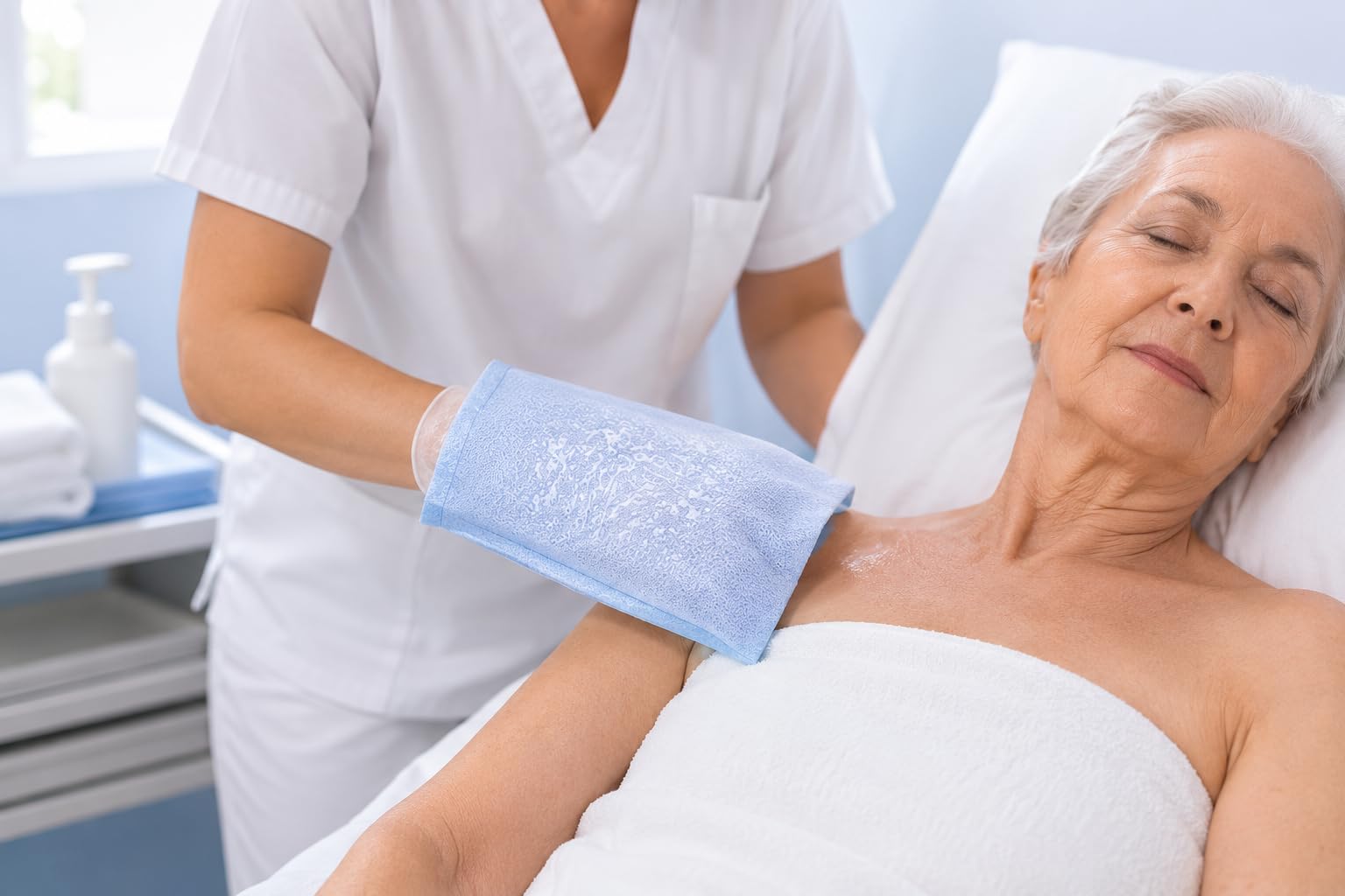 Manopole Presaponate TNT con Detergente a Secco, 1000 Pezzi | TNT morbido e resistente, Presaponate con detergente a secco, Ideali per assistenza e cura della persona