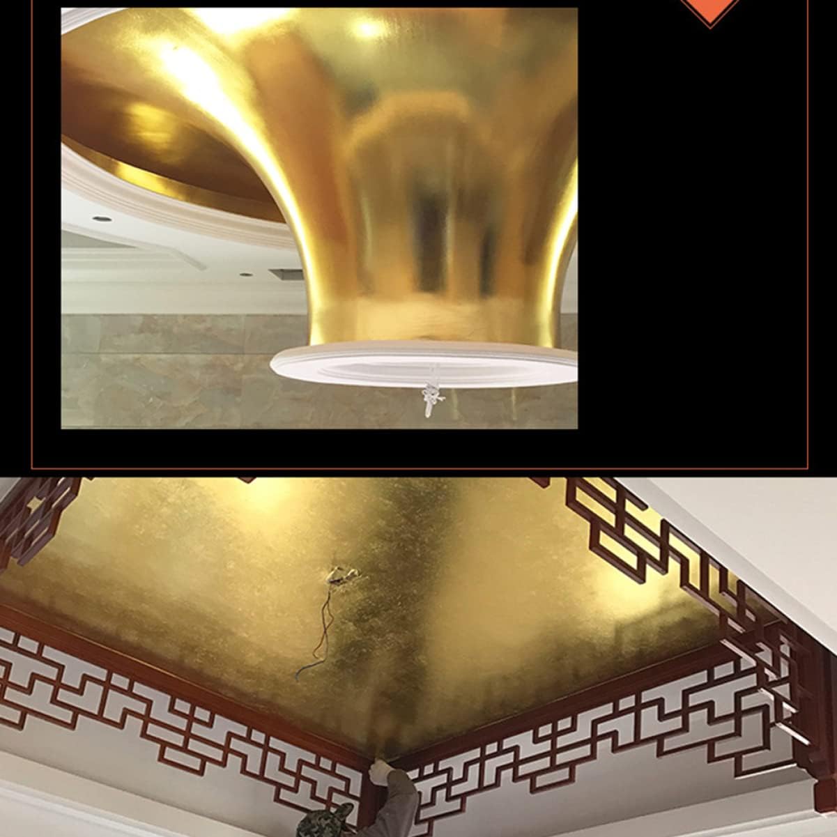 FOMIYES 300pcs Luxury Gold Nail Foil Lightweight Decorations Foil Paper for Home Adornment Art Craft Supplies