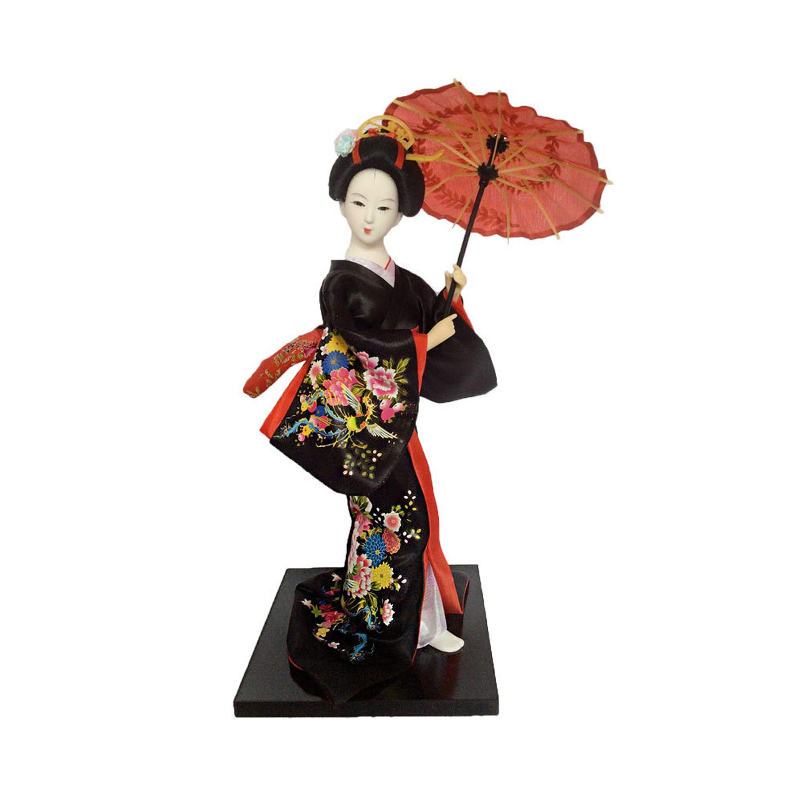 Siunwdiy Japanese Geisha Doll Ornaments Handicrafts Statuette Japanese Resin Creative Folk Ethnic Figurine Gift for Home Store Office Bedroom Gardening,E,12" (30cm)