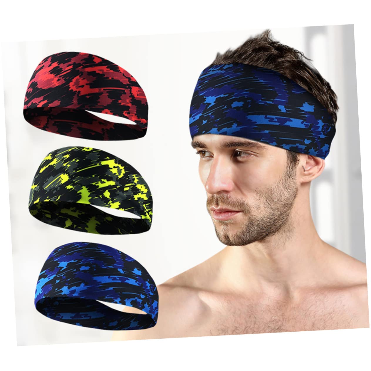 INOOMP 6 Pcs Fasce Di Calcio Fasce Atletiche Fascia Per Gli Uomini Sport Fascia Elastica Per Sport Copricapo Sport Fascia Per Fasce Per Lo Yoga Fascia Per Il