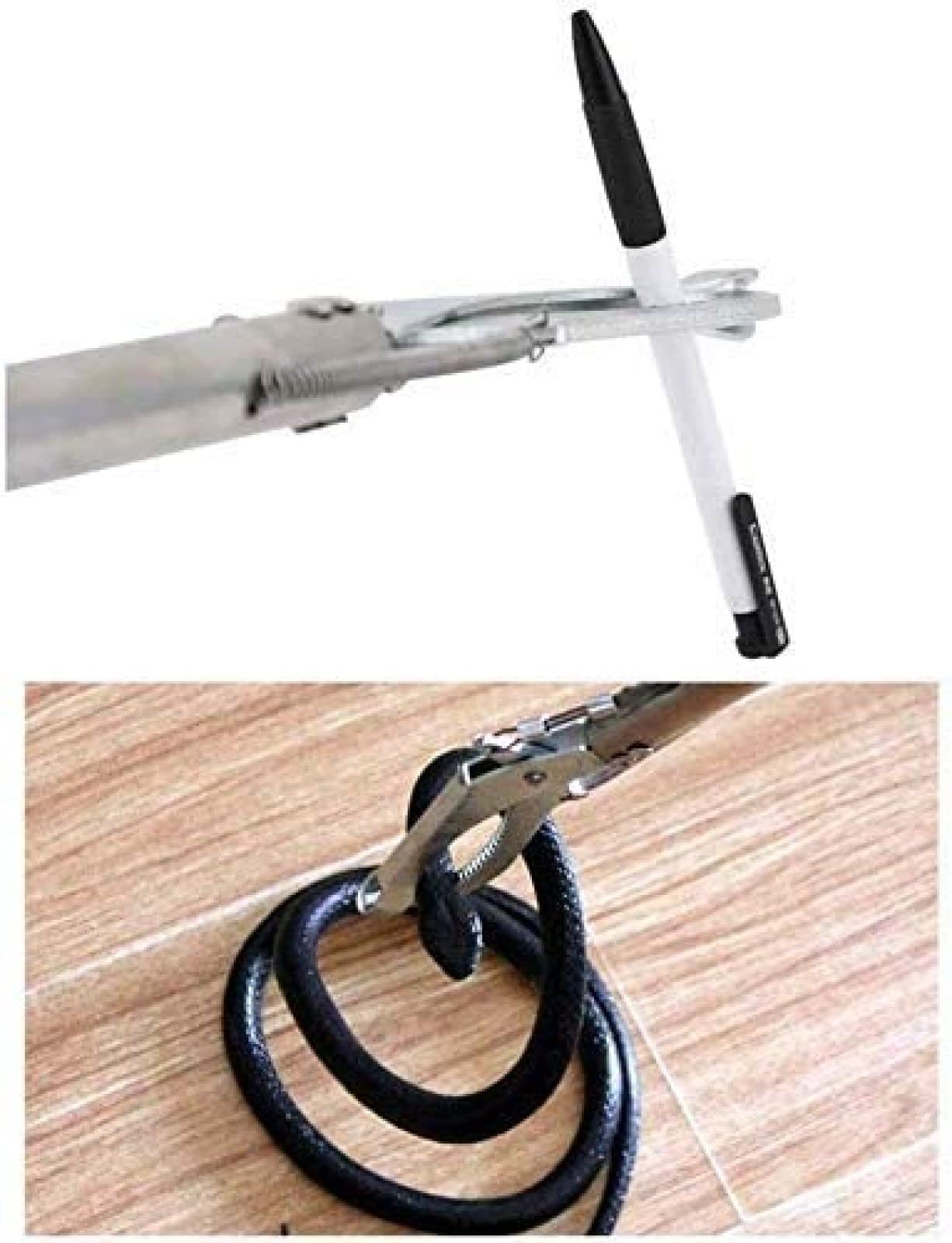 Pinzas para Serpientes, Alicates Resistentes De Acero Inoxidable para Serpientes con Función De Autobloqueo, Abrazadera para Atrapar Serpientes, Palo para Atrapar Reptiles,Segundo(70cm),GQYYS