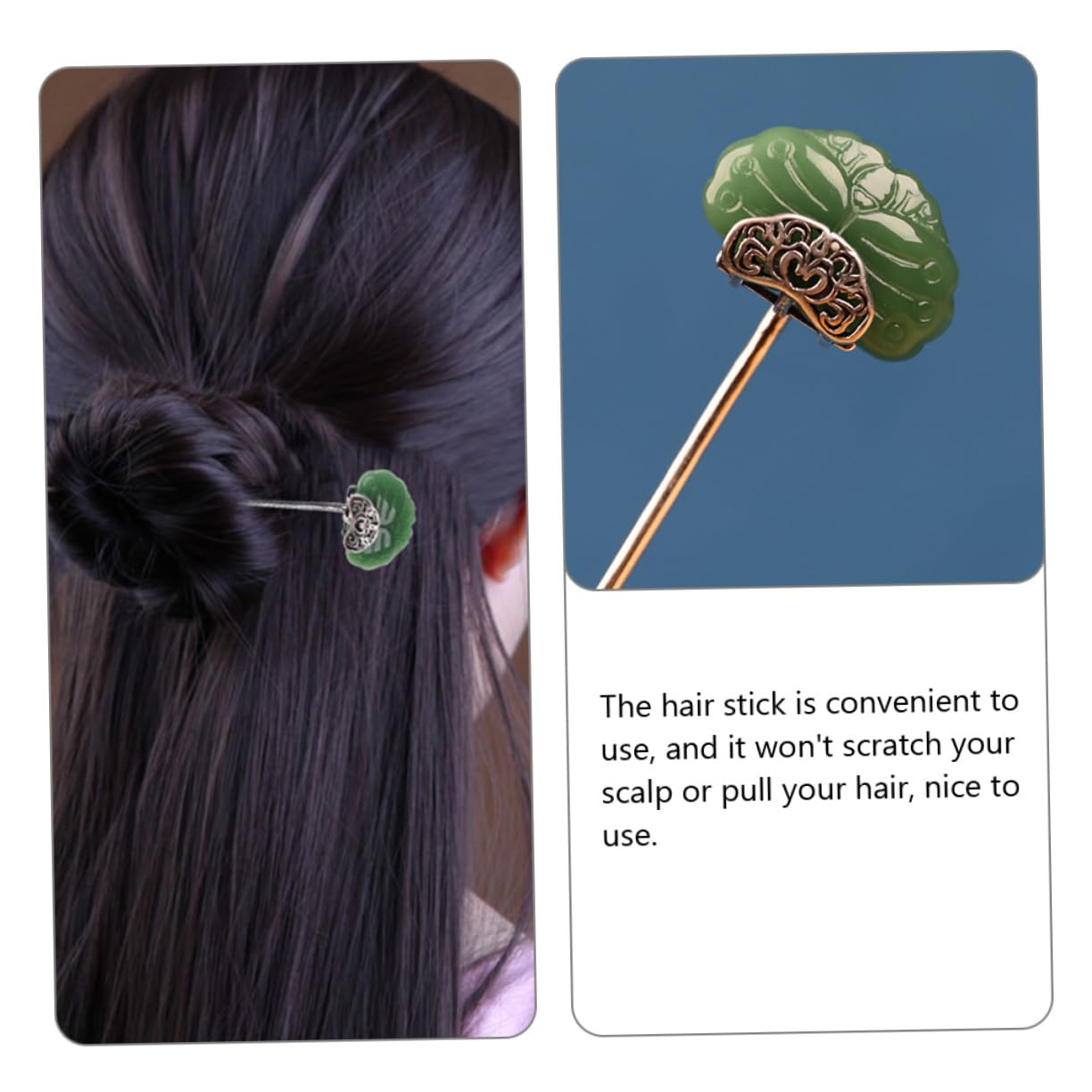 Housoutil 3stücke Chignon Pin Haarnadel Mit Achat-dekoration Für Frauen Elegante Haarschmuck Für Lange Haare Geeignet Für Hochzeiten Und Festliche Anlässe Robust Und Stilvoll
