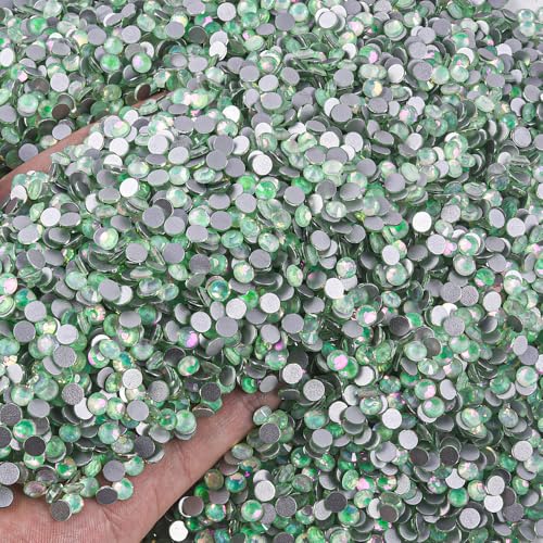 Image of Flat Back Rhinestones 4.8mm SS20 Seafoam Green Opal 1440pcs