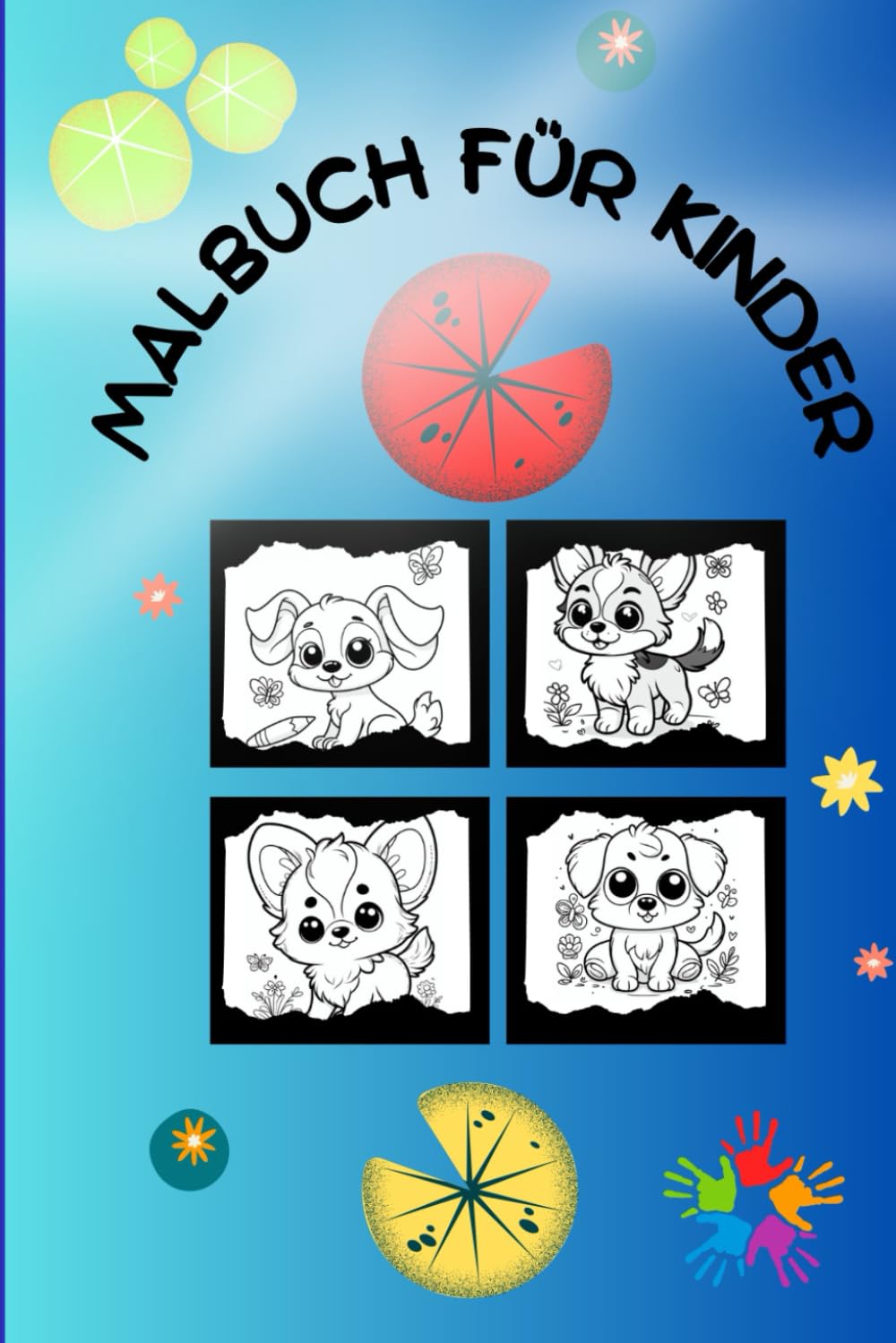 Malbuch für Kinder: Süße Tiere zum Ausmalen – Kreatives Malbuch für Kinder von 4–8 Jahren mit einfachen Motiven