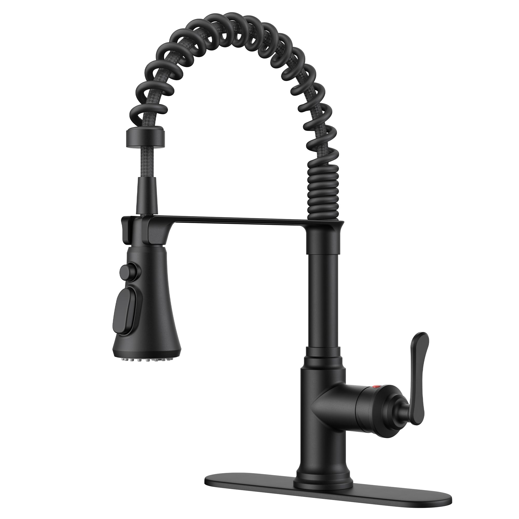 FORIOUS Rustic Black Kitchen Faucet with Pull Down Sprayer, 3 Modes