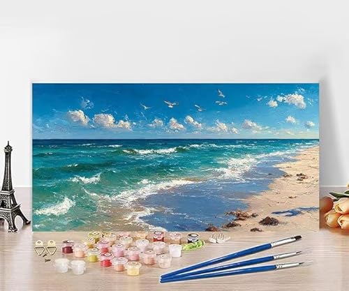 yCgoCio[ r[` io[yCg C lp SҌ h hG Paint By Numbers nhChNtgA[g DIY G Zbg ܂ CeA AN ʊG̋ Ƃ̕ǂ̑ ւ̑蕨 t[