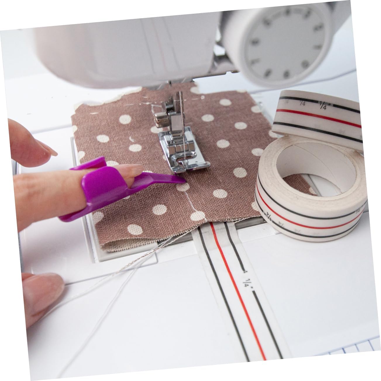 Anneome 1set Convenient Quilting Clips Metal Hemming Clamps Sewing Clips Positioning Tape for Basting Pressing Seams and Craft Projects