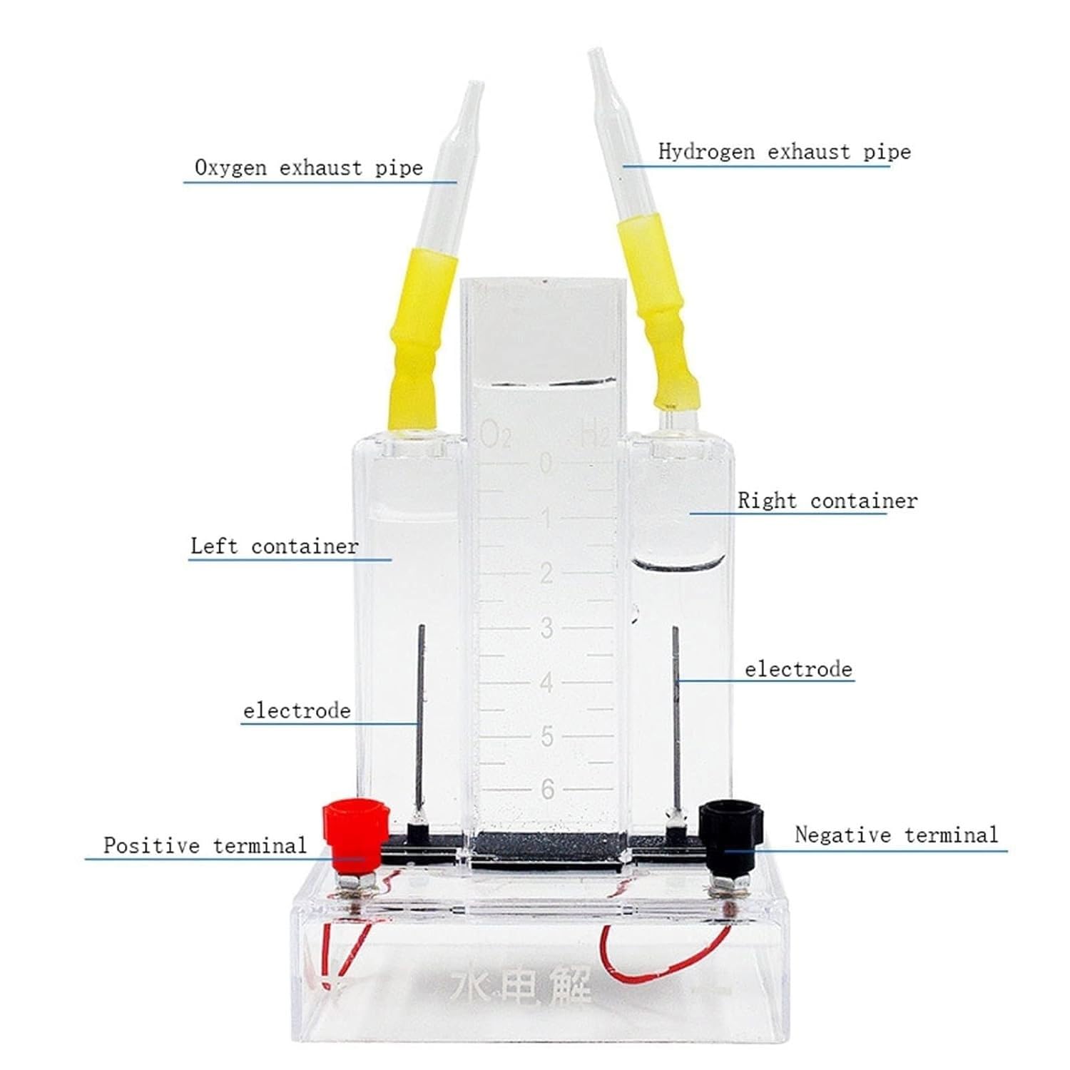Wasserelektrolyseur, Mikrogasgenerator, Lehrmittel for chemische Geräte, Wasserelektrolysegerät, Komplettes Set for Hochkonzentrationsexperimente, Demonstrator