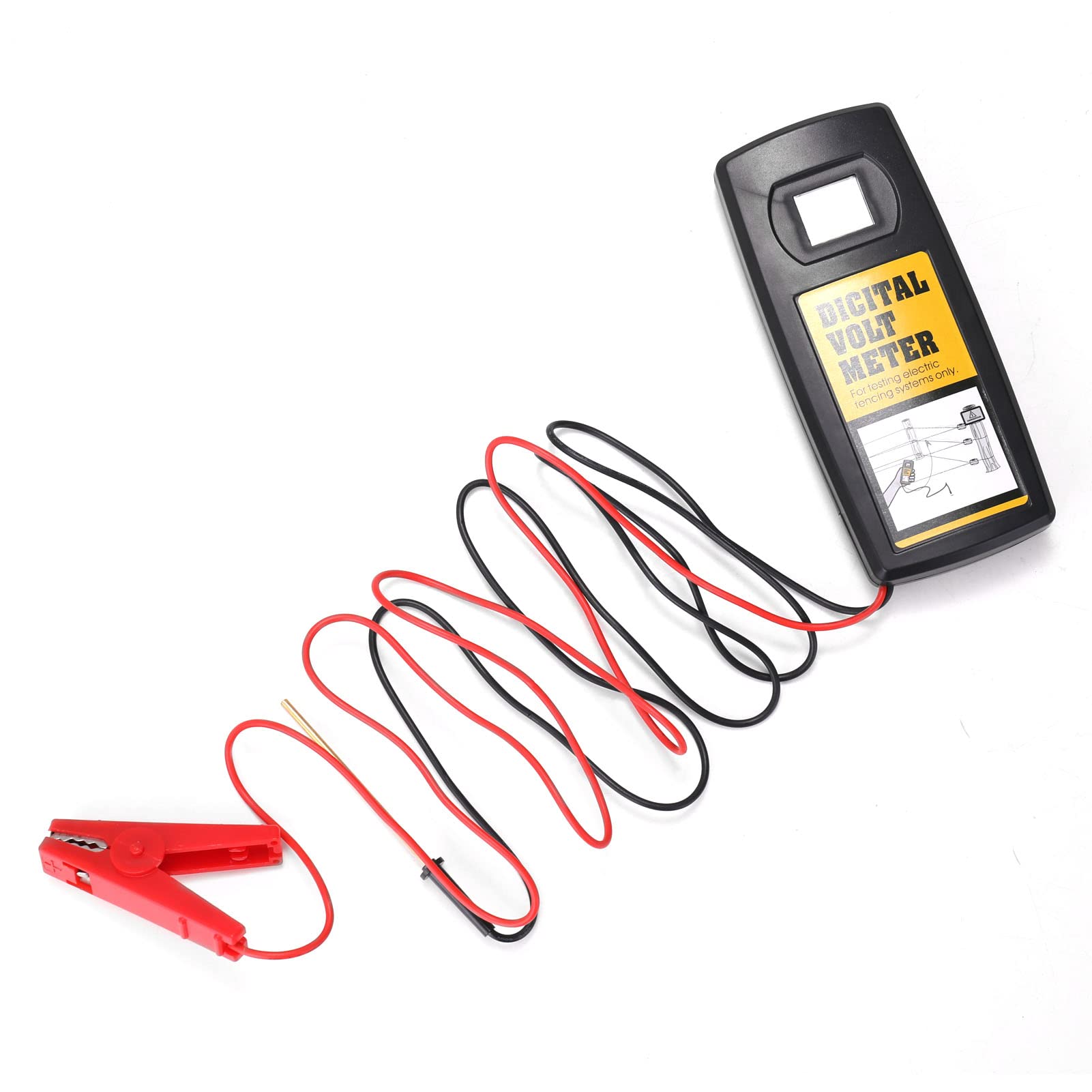 Probador de Cerca Eléctrica Voltímetro de Cerca Digital Probador Voltaje 200 V a 9,9 KV Pantalla LCD Retroiluminada Pantalla Iluminada Tamaño Portátil para el Hogar