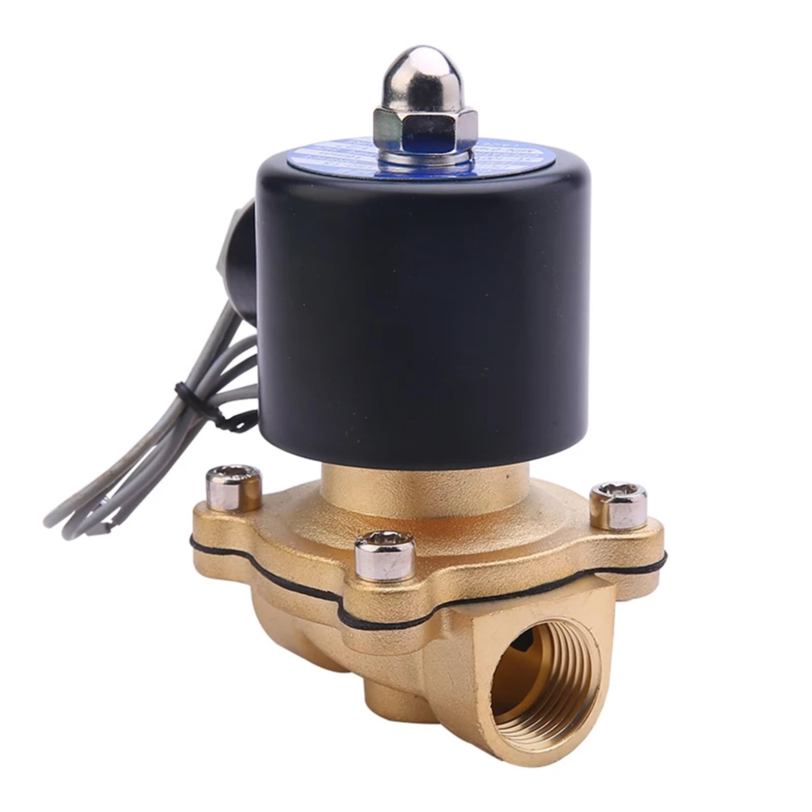 Pneumatyczny DN08 DN10 DN15 DN20 DN25 1/4" 3/8" 1/2 "3/4" 1 "zawór elektromagnetyczny 12 V 220 V zawór pneumatyczny do wody, oleju, helu gazu (DN15, AC220V)