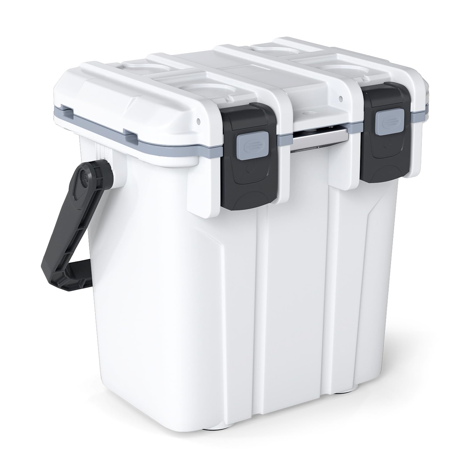 COSTWAY 20L Insulated Cool Box, Portable Hard Cooler Ice Chest Box with Swing-up Handle & Bottle Opener, Ultra-Light Injection Molded Cooler for Camping Fishing Beach Tailgating, 5-day Ice Retention