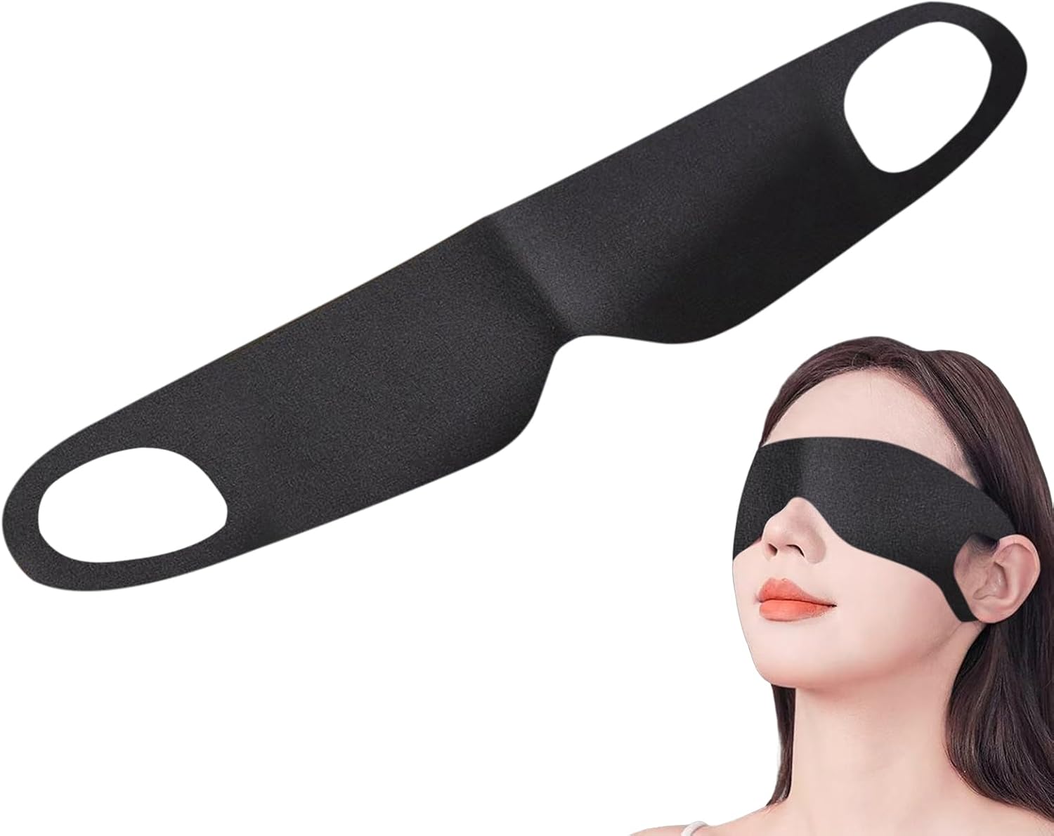 Eye Masques for Sleep, Light Blocking Cover, Night Eye Cover with Elastic Strap, Soft Breathable Skin Friendly Fabric Comfort, Adjustable Fit with Contoured Shape, Lightweight Travel Relaxation Aid