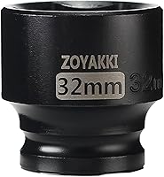 Vista 62 de Enchufe de impacto profundo de 1/2" x 19 mm de 6 PT, CR-MO, enchufe de tuerca de eje de 1/2 pulgada de 6 puntos para fácil remoción de tuercas