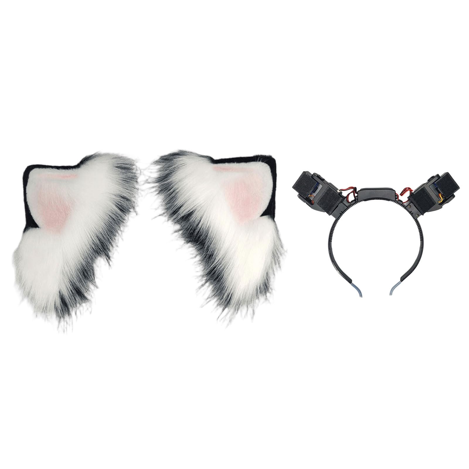 Diadema de orejas de animal para cosplay con tecnología invertida y espaciado para orejas de gato animadas teatrales