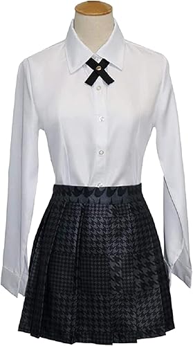 Miniatura 7 de Disfraz de uniforme rojo de anime para mujer, disfraz de Halloween, cosplay, conjunto completo para mujeres y niñas