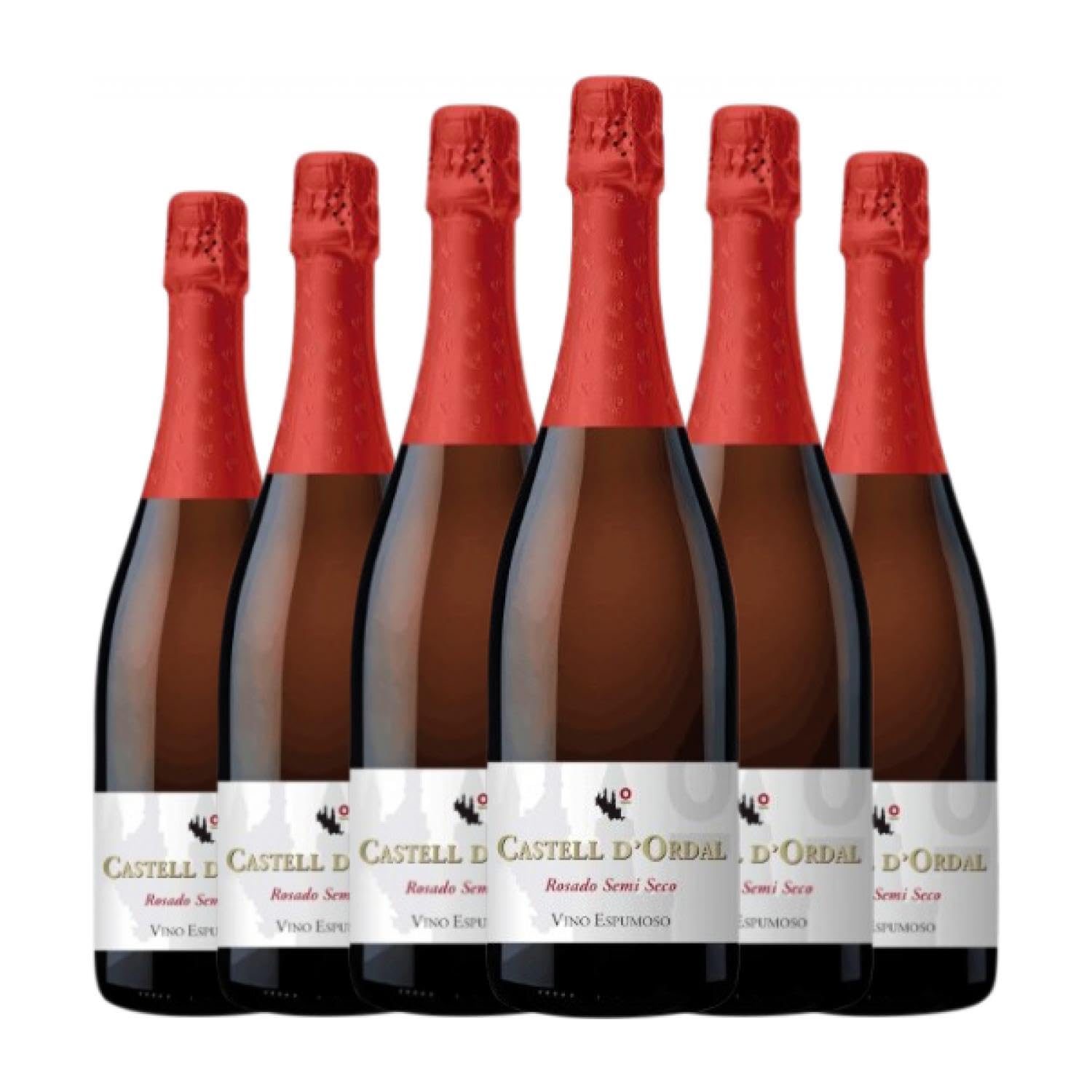 UCSA Castell d'Ordal Rosado Cava 75 cl Espumoso blanco (Caja de 6 Botellas de 75 cl)