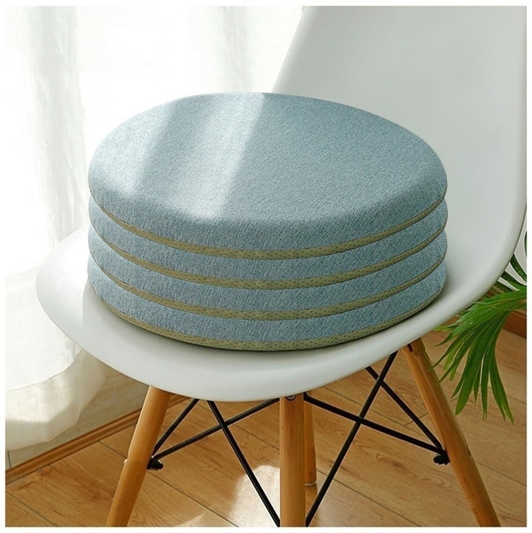 Cojín Redondo para Silla, cojín Redondo Suave de Espuma viscoelástica, Almohadillas Redondas para Silla con Cremallera para Exteriores, Taburete Alto, Comedor, Sala de Estar