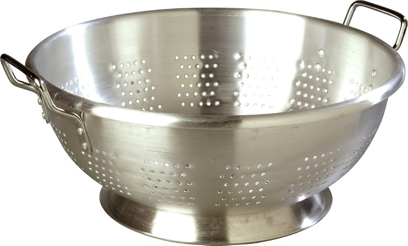60280 Dura-Ware colador comercial de peso estándar, 16 cuartos, plateado