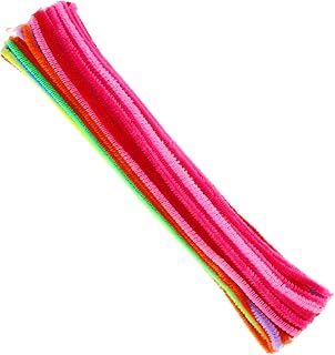 OSALADI 100 Piezas barra giratoria limpiadores de tuberías tallos de chenilla de oropel negro palo retorcido artesanía con palo giratorio Alambre de hierro y material de poliéster. Vistoso