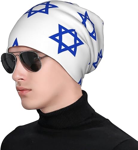 Miniatura 2 de Stars of David - Gorro holgado de punto para invierno, suave, con puños, calavera, regalos para hombres y mujeres, multicolor, Multi