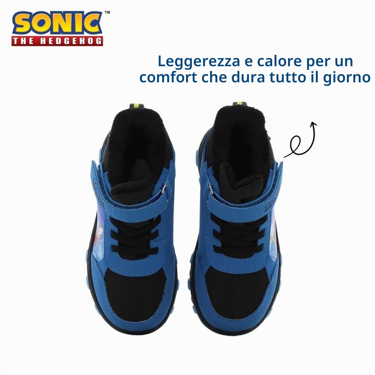 Leomil Sonic Stivali da Neve Bambino Scarpe Invernali Bambini Antiscivolo Stivaletti Invernali, Suola antiscivolo per i giorni freddi d’inverno