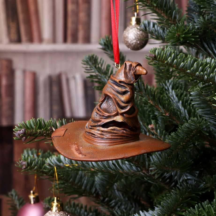 Nemesis Now Officially Licensed Harry Potter Sorting Hat Hanging Ornament, Brown, 9cm - Image 6