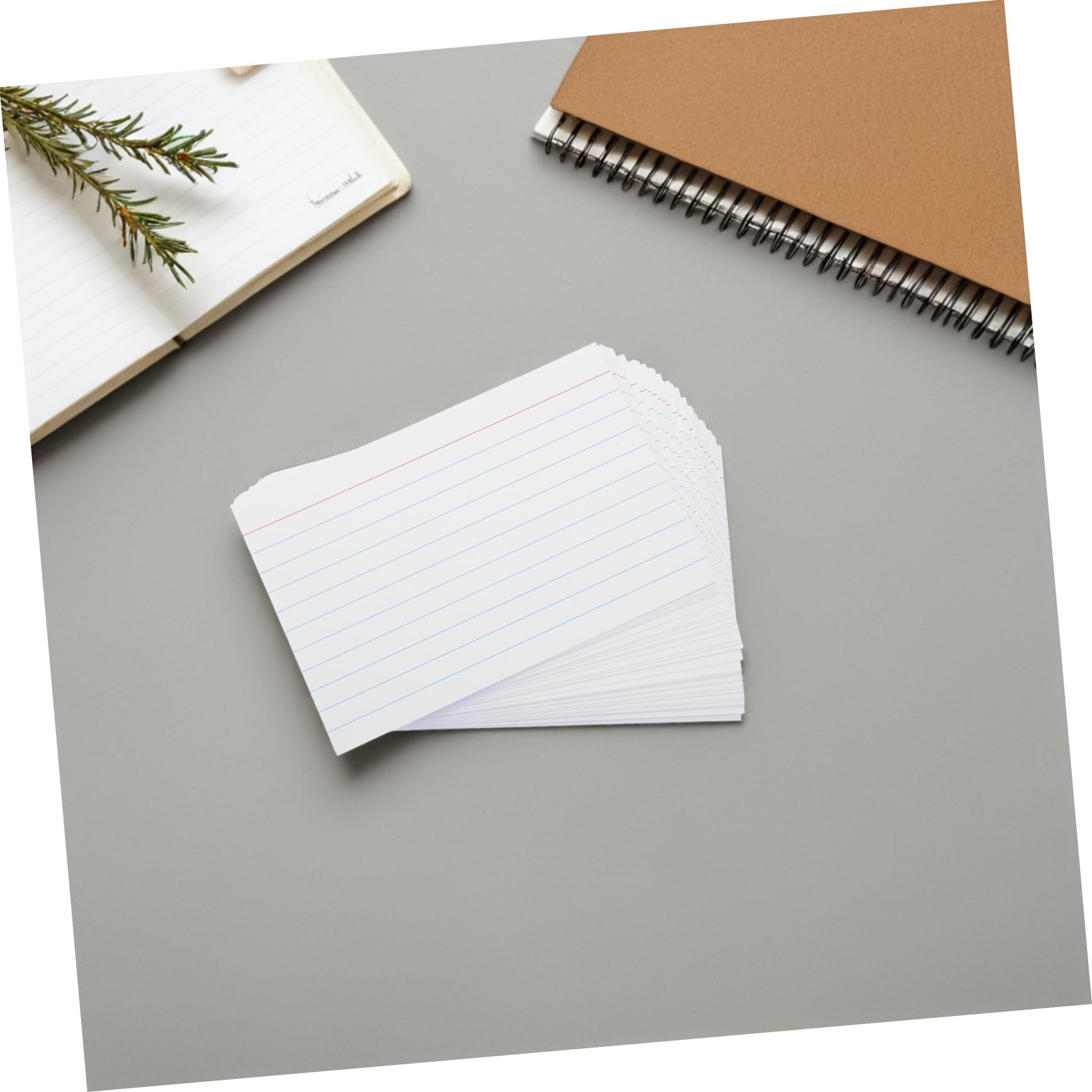 DOITOOL 200 Weiße Horizontale Karteikarten aus Papier zum Schreiben mit Glatter Oberfläche 4 Zoll Größe für Präsentationen und Prüfungen im Büro oder Unterricht