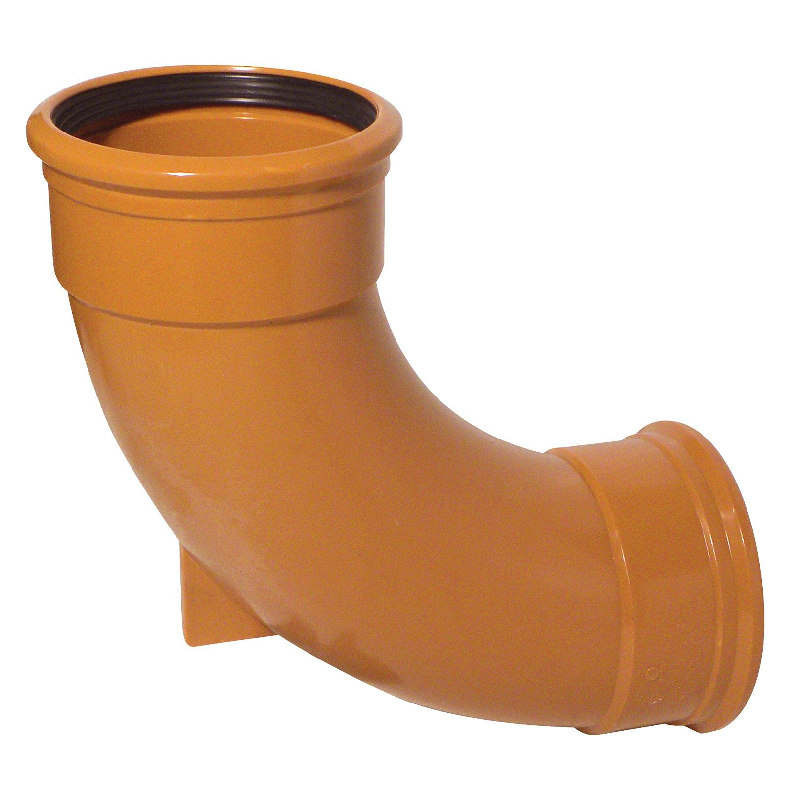 Rest Bend (Double Socket) 110mm Underground Drainage Pipe Fittings Bend Trap Gulley Socket Grid Coupler